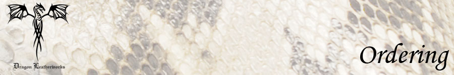Leather Holsters Ordering