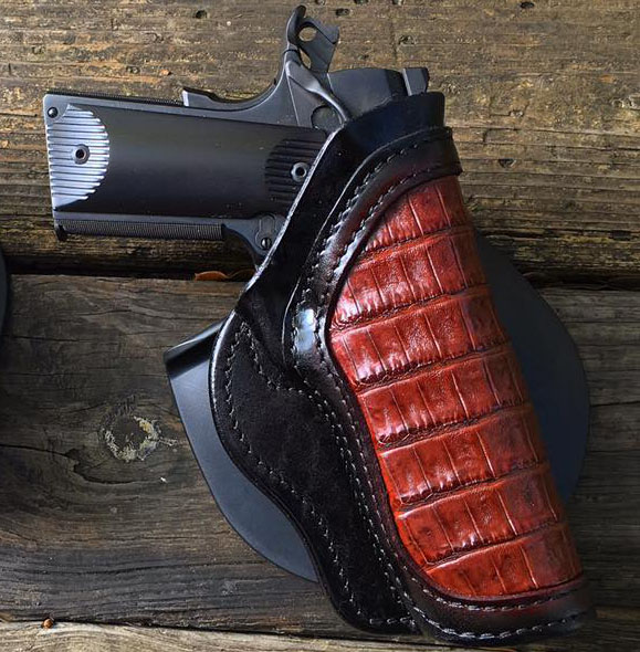Jesse James custom Valkyrie holster in Saddle Brown Crocodile